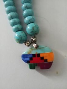 Turquoise Necklace- Vintage - Sonora Mexican