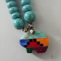 Turquoise Necklace- Vintage - Sonora Mexican