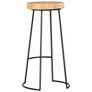 Bar Stools 2 pcs Solid Acacia Wood Image 9