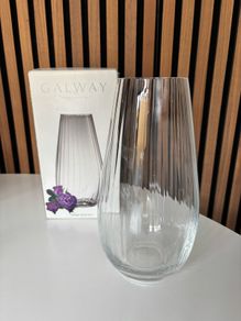 Galway Crystal Erne Vase (With Original Box)