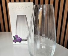 Galway Crystal Erne Vase (With Original Box)