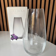 Galway Crystal Erne Vase (With Original Box)