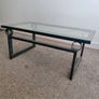 dining table, coffee table & 4 leather chairs Image 5
