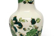Mason's Chartreuse pattern vase