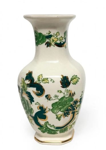 Mason's Chartreuse pattern vase