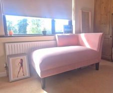 Pink Velvet Chaise longue