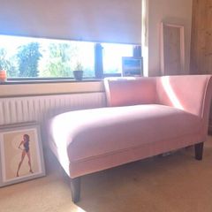 Pink Velvet Chaise longue