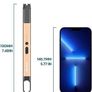 Lighter Electric Lighter Windproof Flameless Arc USB Candle Lighter Plasma Rechargeable Lighter with Hanging Hook for Candle BBQ Camping Image 2