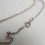 Vintage long Sterling Silver 925 Belcher Chain Necklace - Strong Circular Links length 24" - 2,8g Image 9