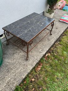 Cast iron really heavy coffee table