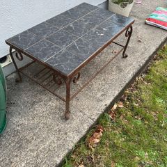 Cast iron really heavy coffee table