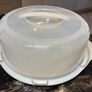 Plastic Round cake box storage D30cm Image 8