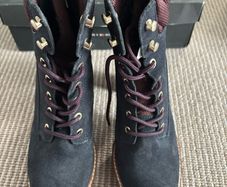 Tommy Hilfiger Suede Lace-Up Ankle Boots