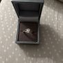 Teardrop diamonte ring with double row effect Image 3