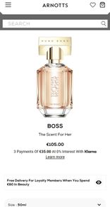 BOSS The Scent For Her Price Includes Postage Cost