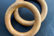 Antique wooden gymnastic rings