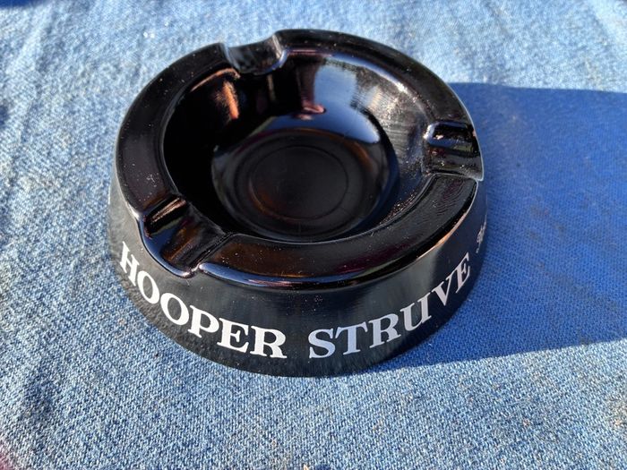 Vintage Hooper Struve glass ashtray