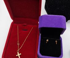 9ct  yellow gold set
