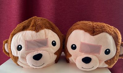 Bundle of Two Plush Head Monkey Masks