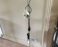 Retro vintage danish style floor lamp, c1960