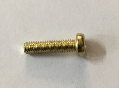 Brass Pan Head M4 x 16 mm Screws pack of 10