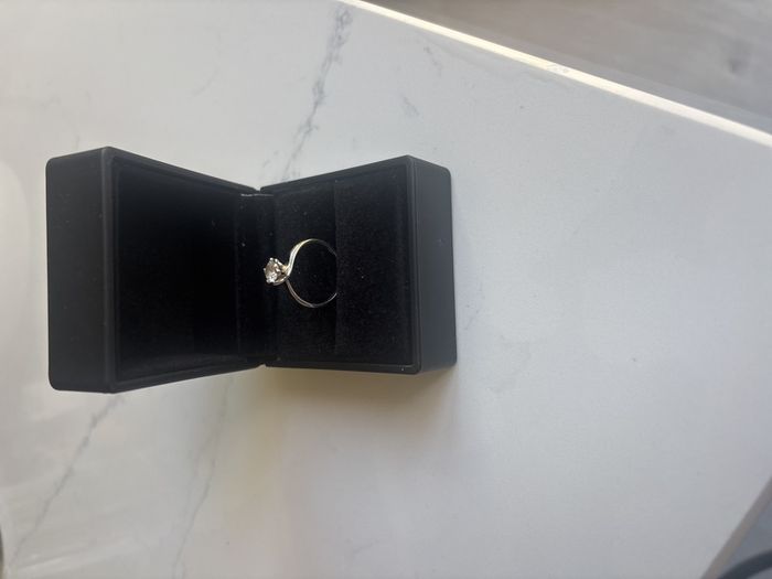 White gold beautiful ring Size N