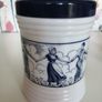 Dutch Opaque White Glass Jars x 2 Image 4