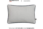 Oasis Rectangular Cushion - Ecru/Navy