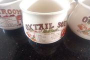 Ceramic recipe soup bowls