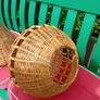 pair of vintage wicker light shades Image 6
