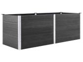 Garden Raised Bed 250x50x91 cm WPC Grey