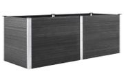 Garden Raised Bed 250x50x91 cm WPC Grey