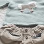 Baby boy set Spanish Bonnet a Pompon (!) 12 m Image 3