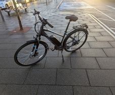 Dawes Mojav-E Electric Hybrid Bike-Graphite Blue
