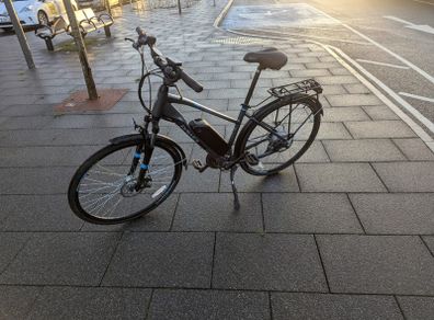 Dawes Mojav-E Electric Hybrid Bike-Graphite Blue