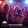 Disco Lights, 360 Degree Rotation Sound Activated Portable Disco Ball Lights with 4M/13ft USB Power Cable, 3W RGB Party Lights with Remote Control for Kids Birthday/Family Gathering/Christmas Party/Home Image 5