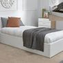 Single Leather Ottoman Bed With Mattress Image 3