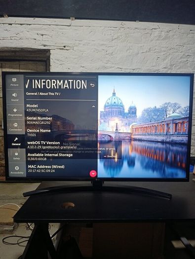 Lg 43" 4k Smart Tv