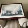 Mahogany glass framed picture- View of the Rocky Mountains Image 3