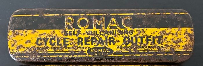 Vintage Romac Cycle Repair Tin
