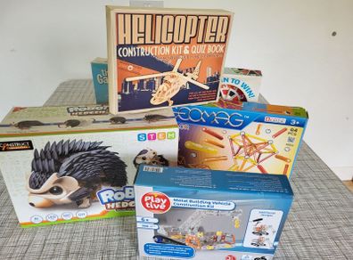 5 games 4 unused STEM games 1 board game