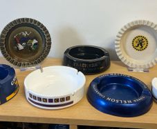 7 vintage  ashtrays