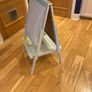 kids easel floor standing magnetic white and black board Image 8