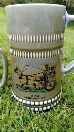 Irish Porcelain Tankards x 4