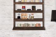 Wood Spice Rack Wall Mount, Wooden Spice Rack Holder, Seasoning Rack, Countertop or Wall Mount Tiered Door Spice Rack