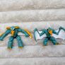 Gormiti Air Tribe Lord Noctis and Steel Beak Mini Figure Giochi Preziosi approx. 5.5 and 4 cm. Used Please see photos Image 3