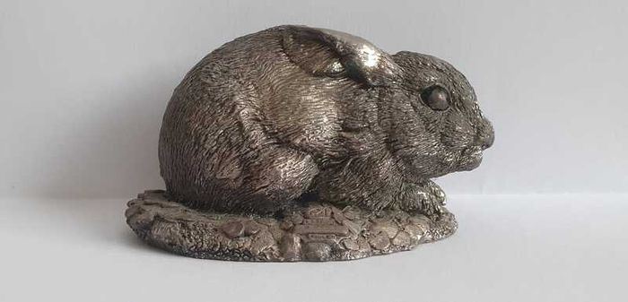 Comyns Country Artists Silver Filled Vintage Rabbit Figure Hallmarked