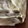 Antique faux marble column lamp with silk shade Image 4