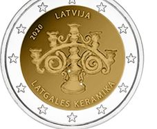 Latvia 2 Euro Commemorative Coin 2020 - Latgalian Ceramics. UNCIRCULATED