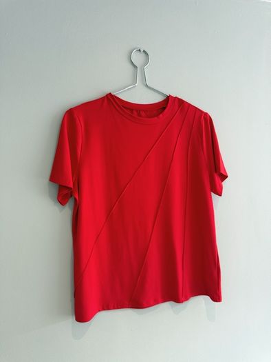 Pre Owned Red Short Sleeve Top